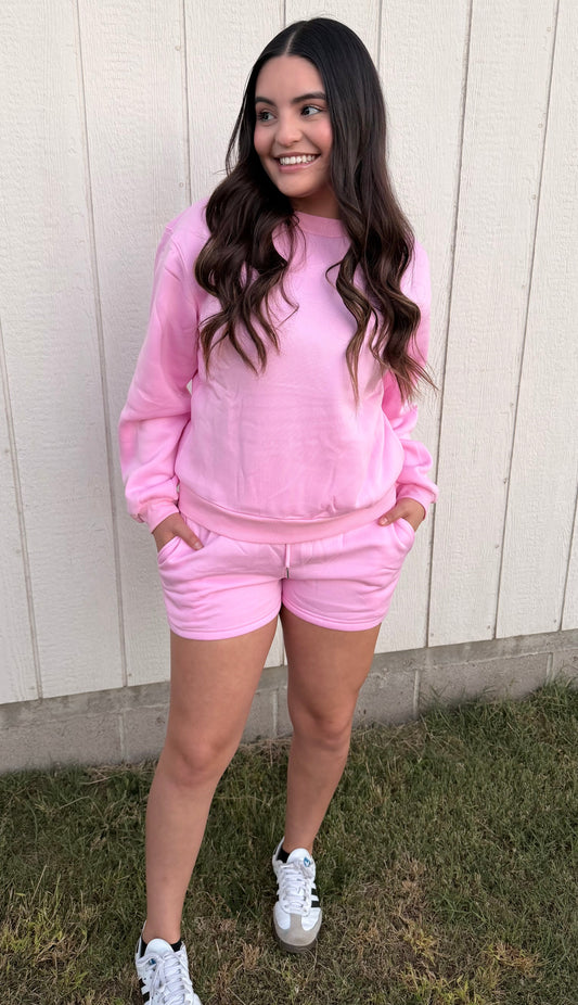 Pink Short Set