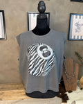 Zebra 8 Ball Muscle Tank