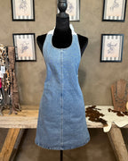 Halter Denim Dress