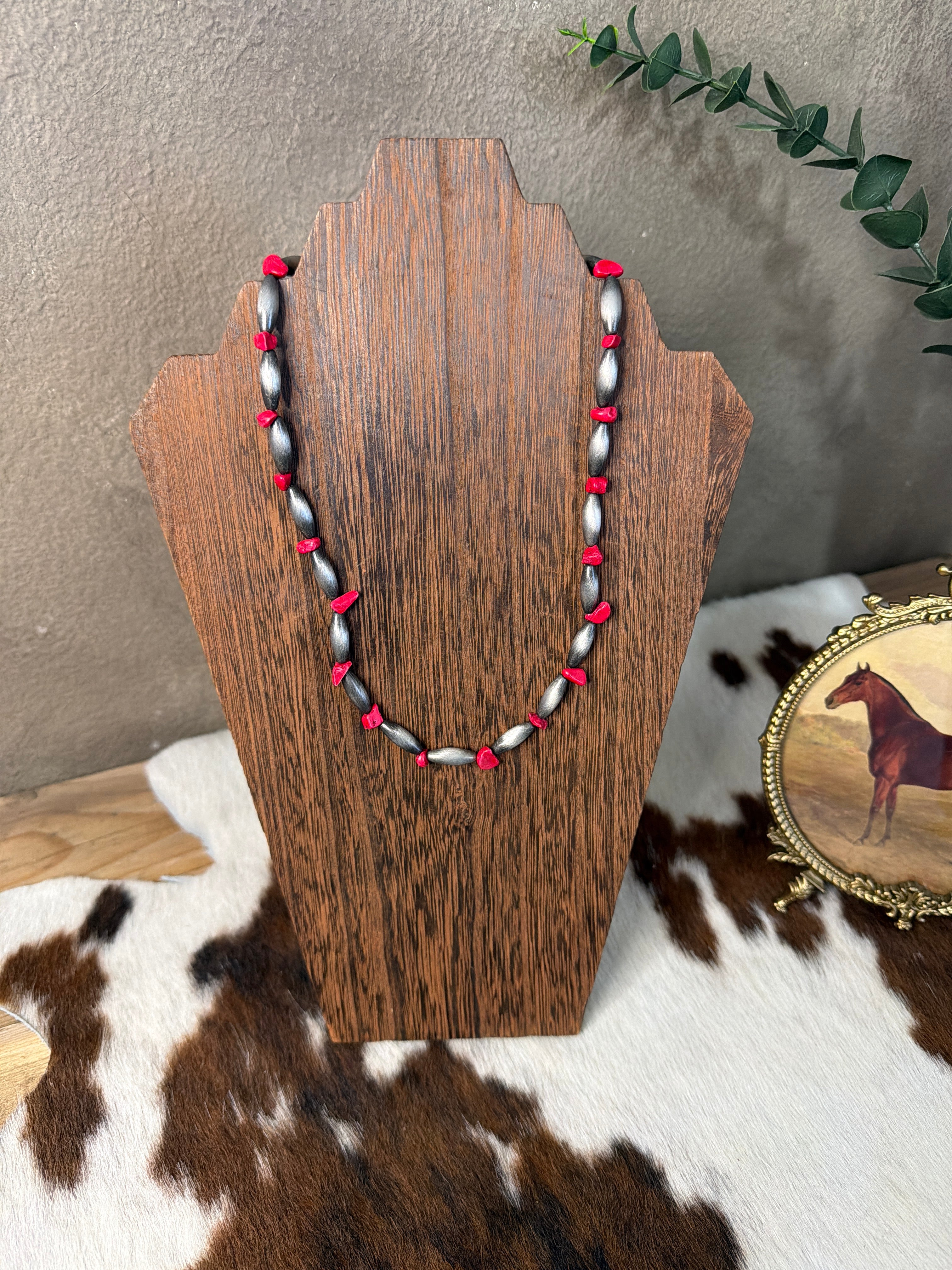 18” Elongated Bead Necklace