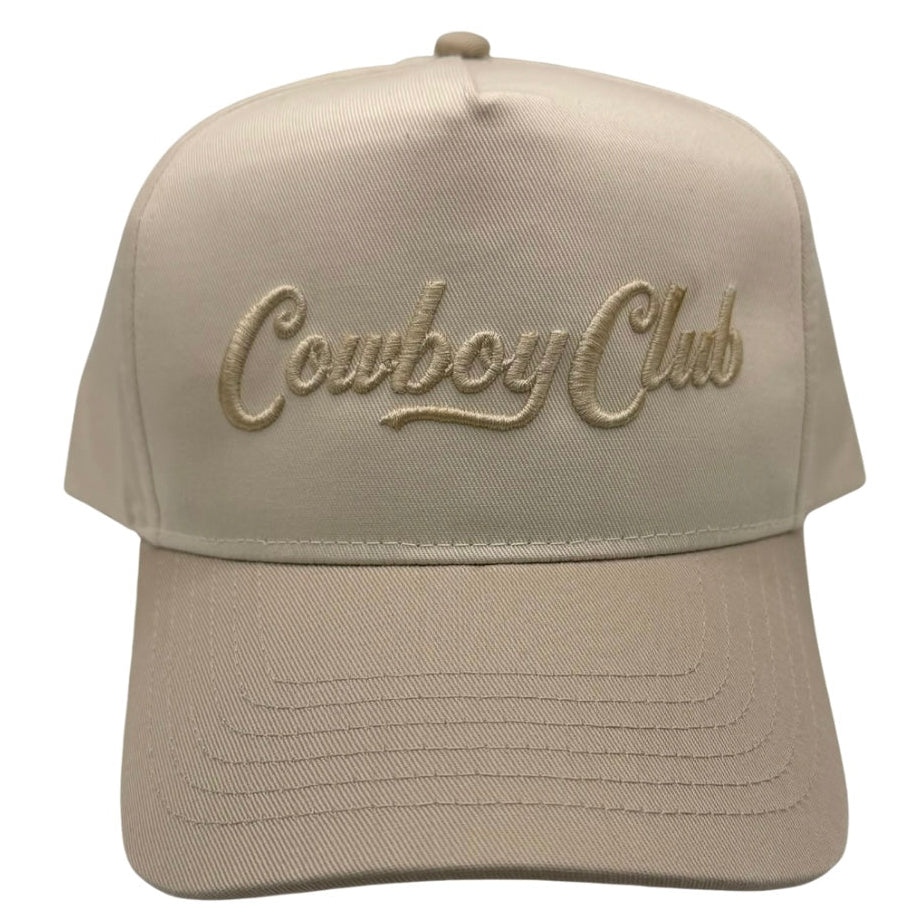 Beige trucker hat