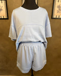 Sky Blue Shorts Set