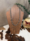 18” Cylindrical Bead Necklace