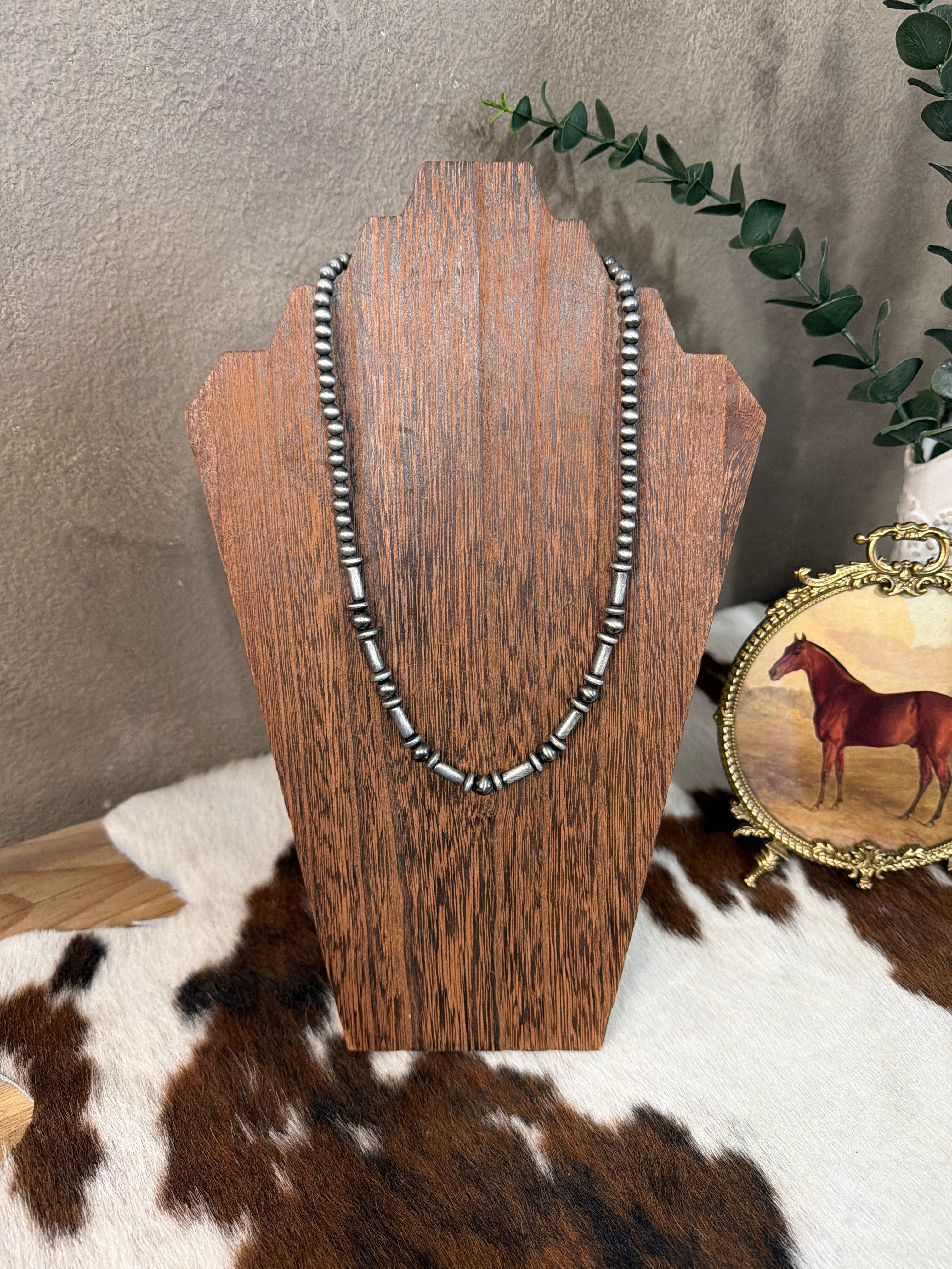 18” Cylindrical Bead Necklace