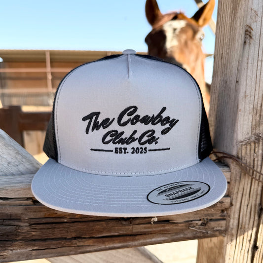 Silver Flat Bill Hat