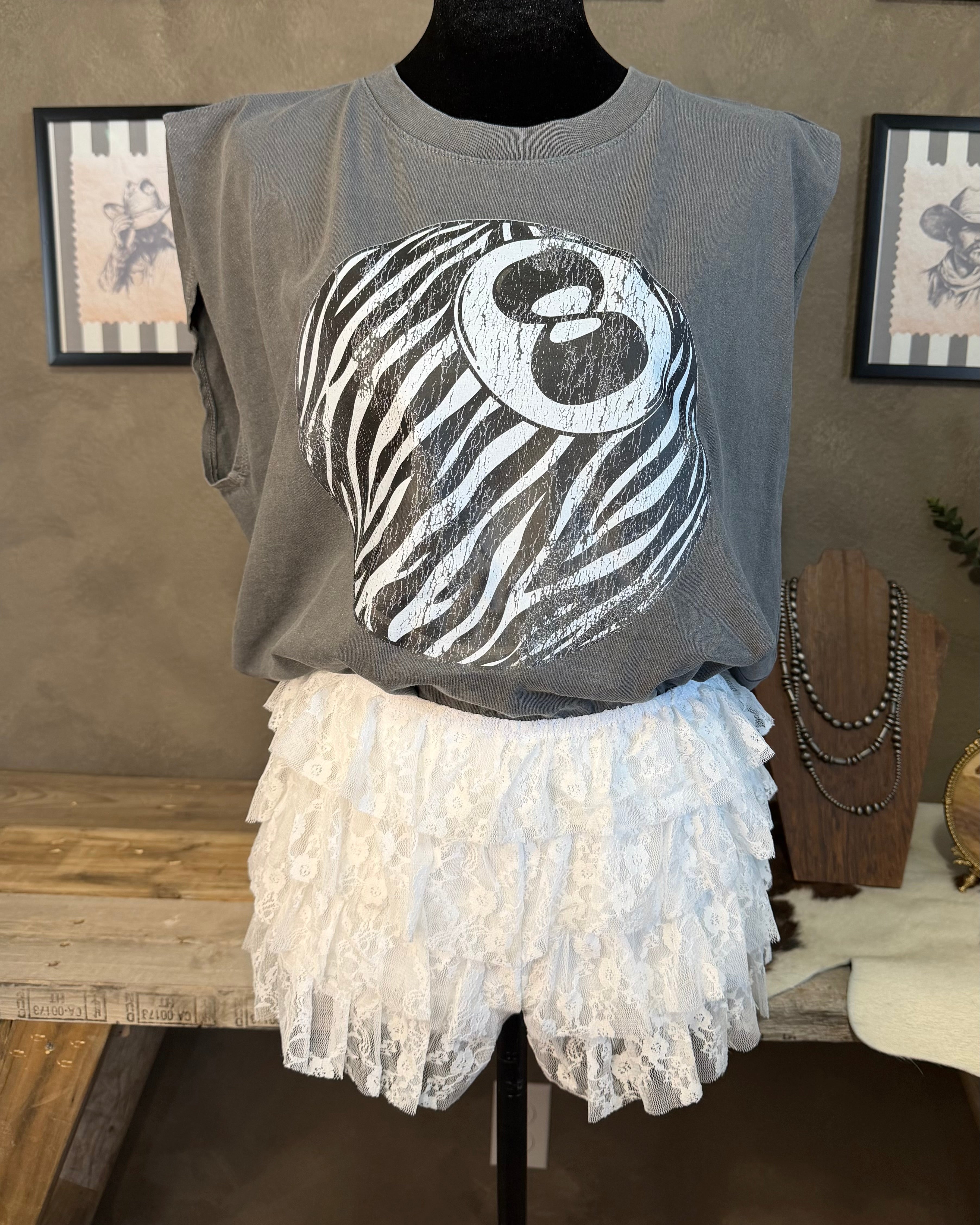 Lace Ruffle Shorts