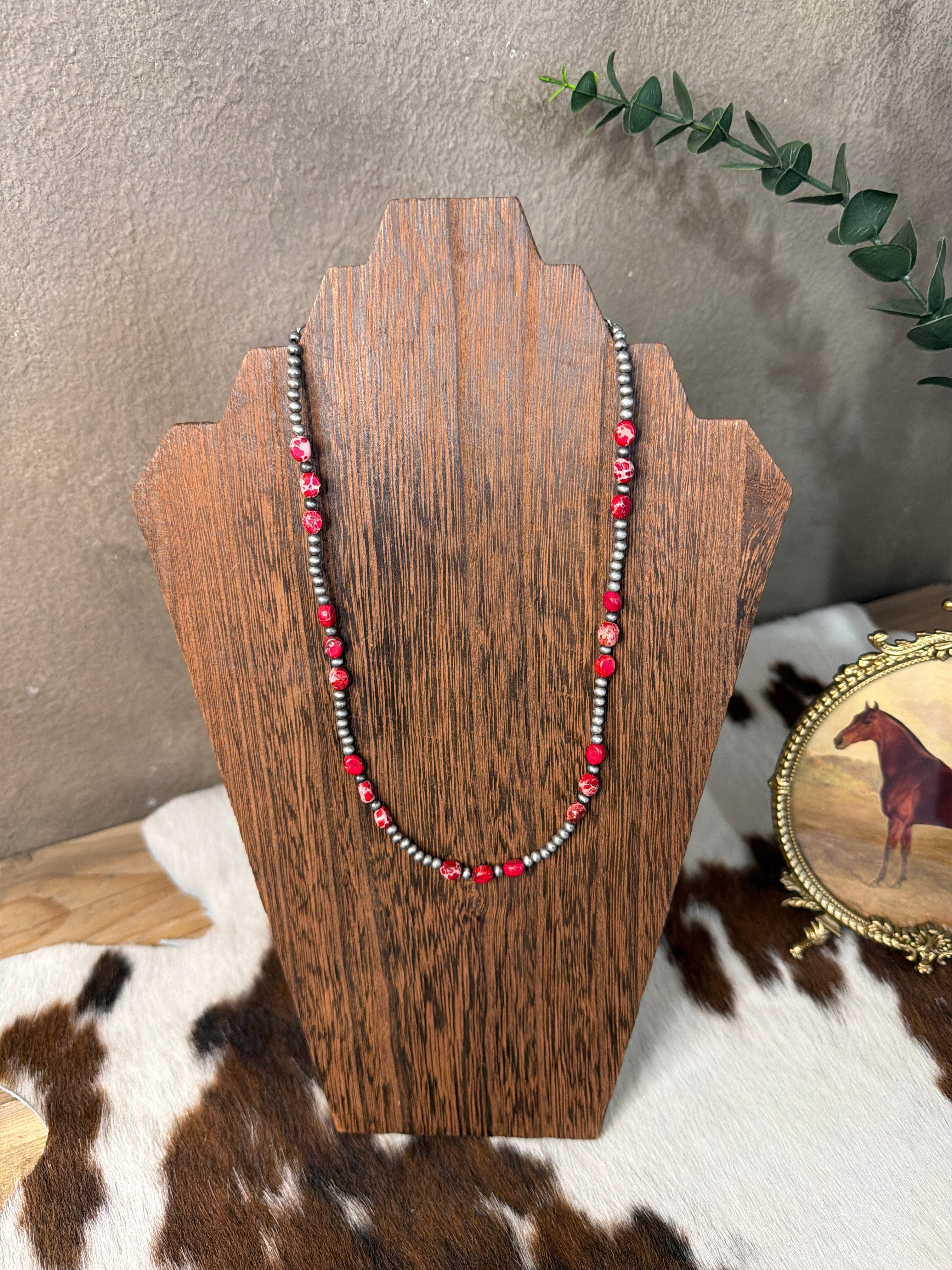 16” Oval Gemstone Necklace