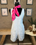 Denim Shorts Romper