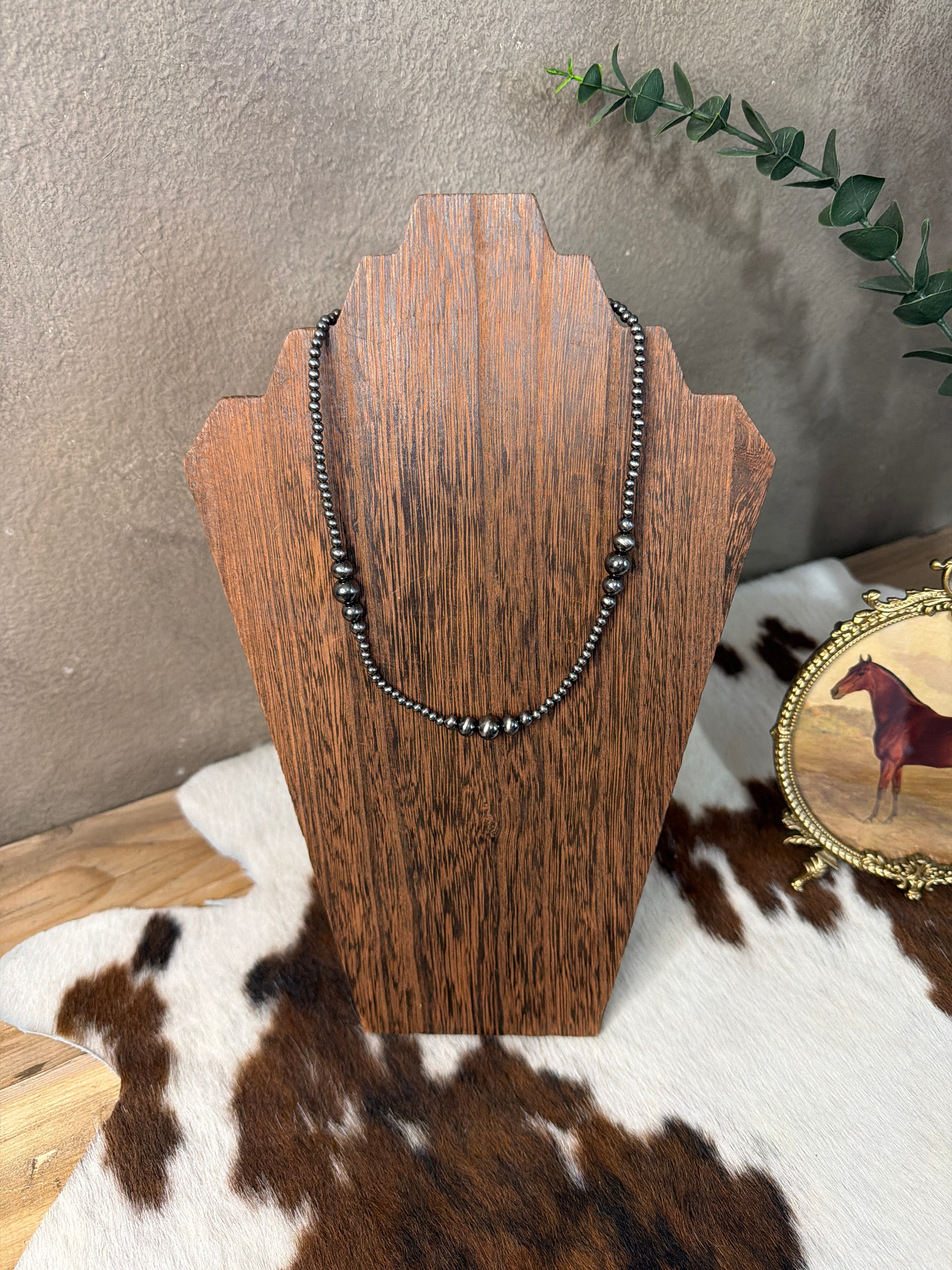 15” Triple Cluster Beaded Necklace