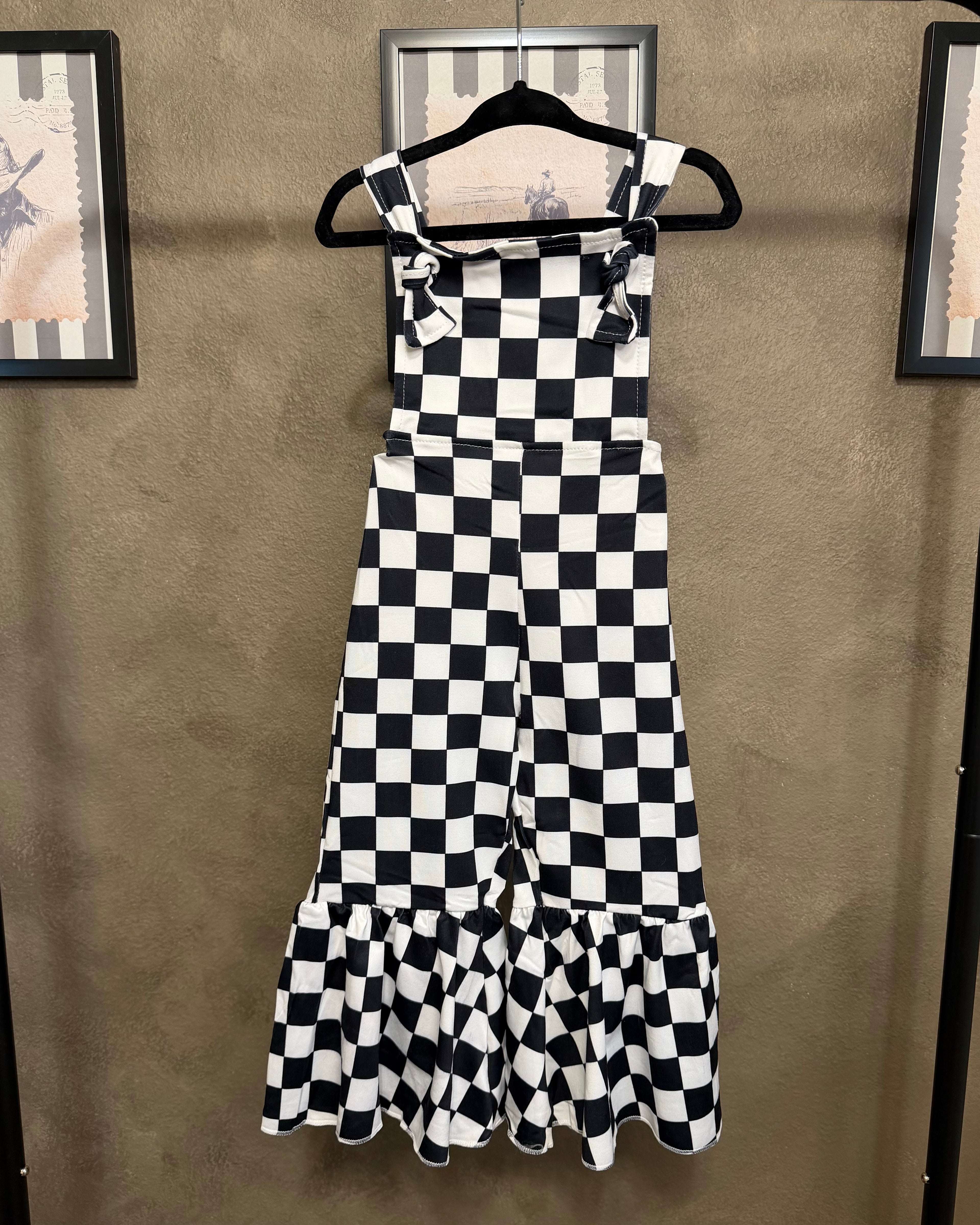 Checkered Overalls